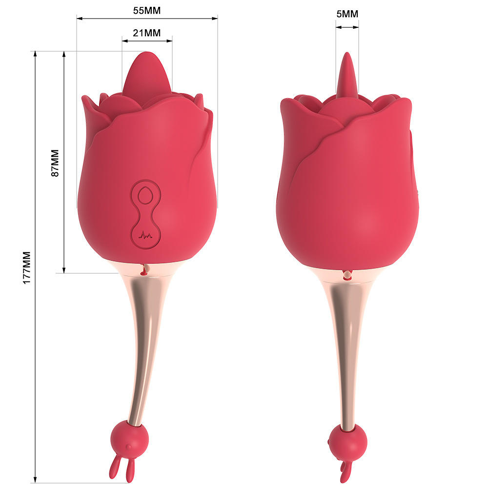 rose vibrator · portable tongue licking rose toy