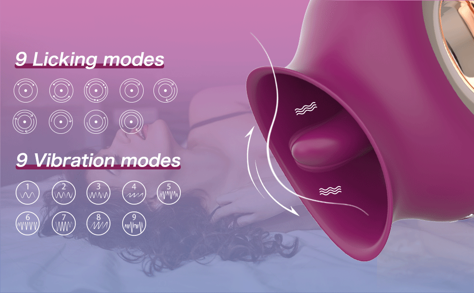 rose clit stimulator-rose vibrator with 9 vibration modes