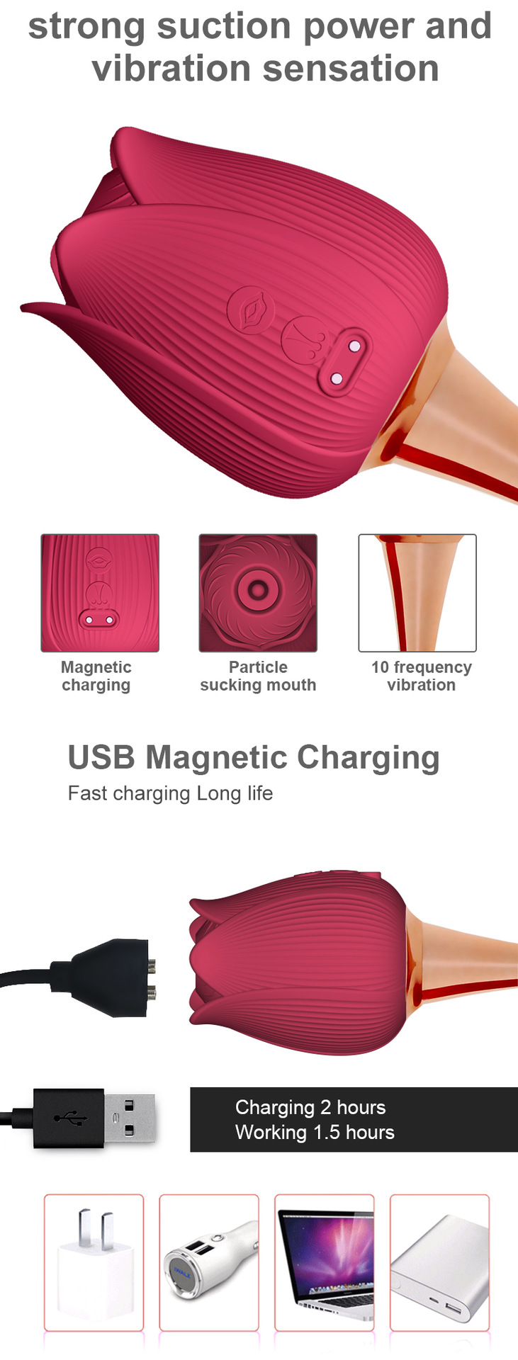 undefinedrose toy · rose vibrator with low noise