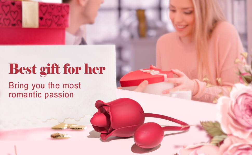 clit licking rose vibrator · a rose tongue and an egg vibrator