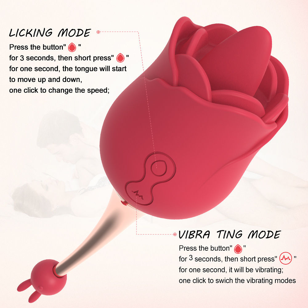 rose toy 2.0 with a real tongue
