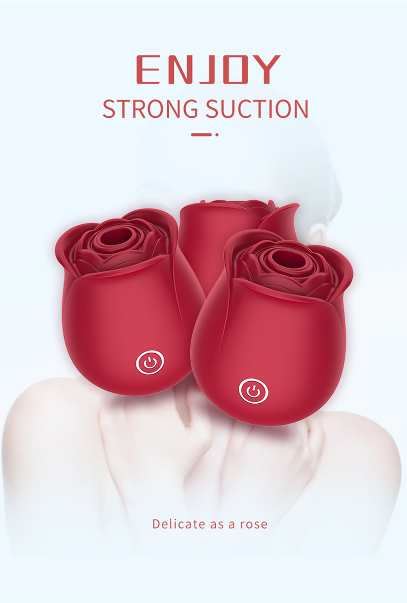 the rose clit sucker · rose vibrator with sucking and vibrating function