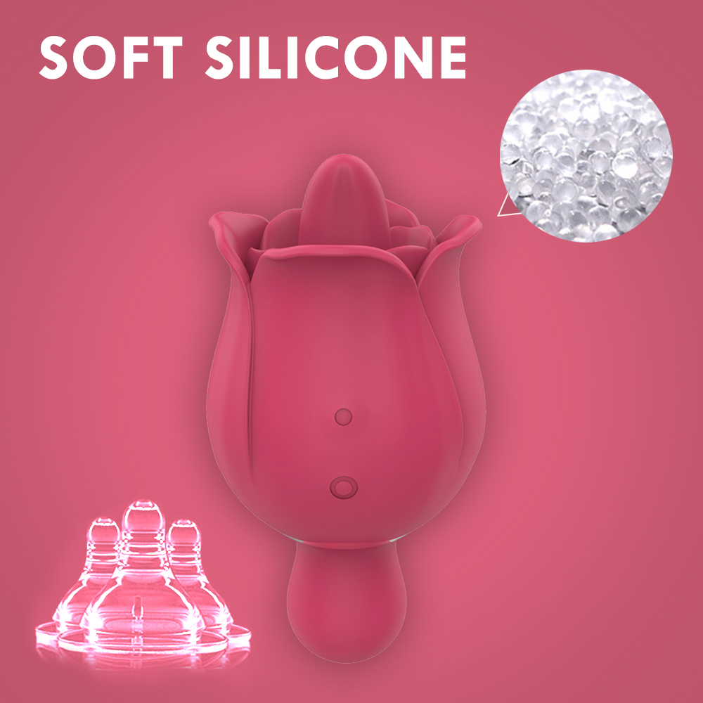 licking and sucking rose toy · rose vibrator with low noise