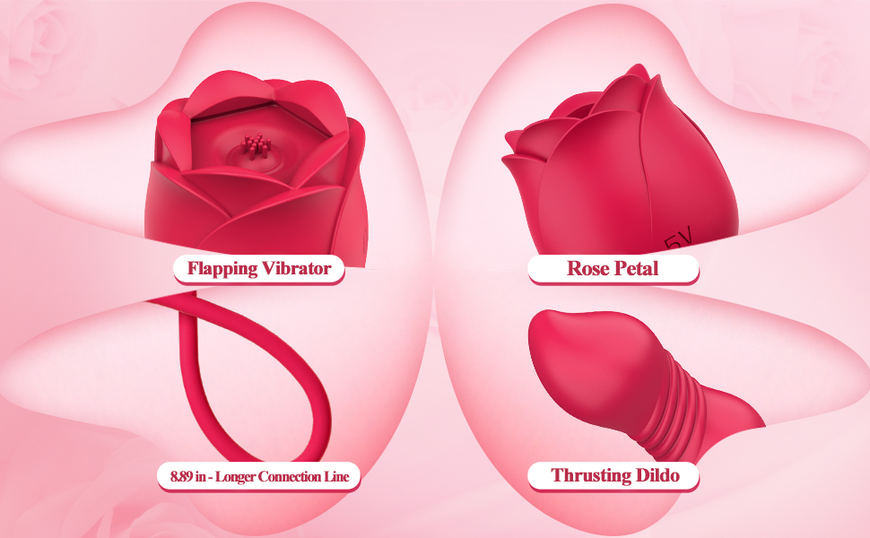 rose toy thrusting vibrator