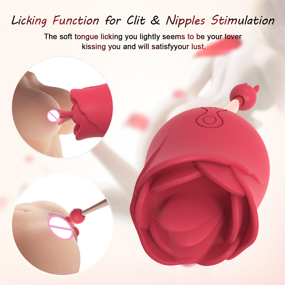 rose toy · 10 licking frequency modes rose vibrator