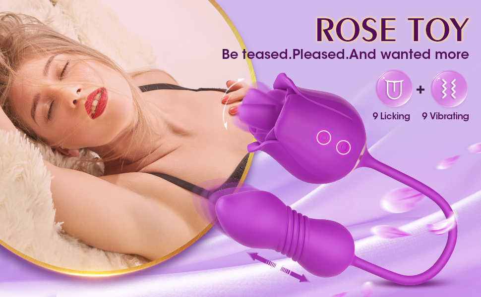 rose toy vibrator purple